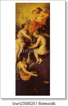 The Destiny of Marie de' Medici by Peter Paul Rubens, Art Print The Destiny of Marie de' Medici by Peter Paul Rubens, Art Print