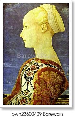 Portrait of a Young Woman by Domenico Veneziano, Art Print