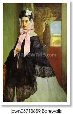 Portrait of Marguerite de Gas, the Artist's Sister by Edgar Degas, Art Print