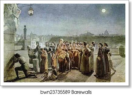 Ave Maria (Hail Mary) by Alexander Ivanov, Art Print
