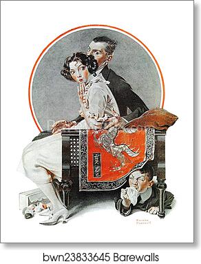 Sneezing Spy by Norman Rockwell, Art Print
