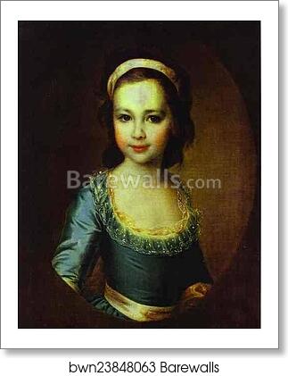 Portrait of Countess Anna Vorontsova as a Child by Dmitry Levitzky, Art Print Portrait of Countess Anna Vorontsova as a Child by Dmitry Levitzky, Art Print