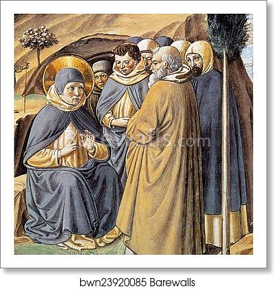 Visit to the Monks of Mount Pisano. Detail by Benozzo Gozzoli, Art Print Visit to the Monks of Mount Pisano. Detail by Benozzo Gozzoli, Art Print