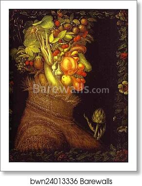 Summer by Giuseppe Arcimboldo, Art Print