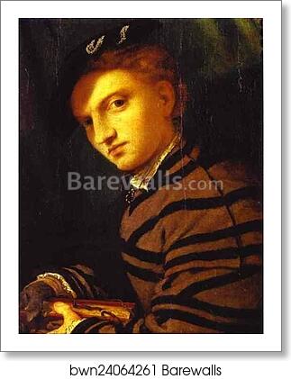 Portrait of a Young Man with a Book by Lorenzo Lotto, Art Print Portrait of a Young Man with a Book by Lorenzo Lotto, Art Print