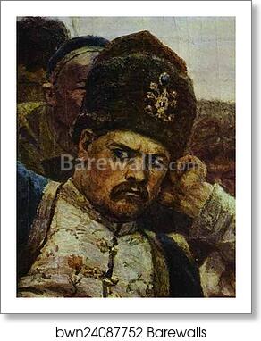 Stepan Razin. Detail by Vasily Surikov, Art Print