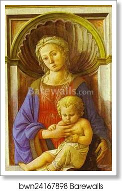 Madonna and Child by Fra Filippo Lippi, Art Print