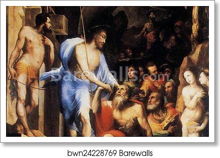 Christ in Limbo. Detail by Agnolo Bronzino, Art Print
