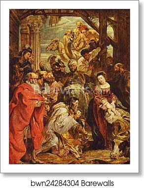 Adoration of the Magi by Peter Paul Rubens, Art Print
