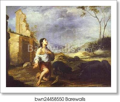 The Prodigal Son Feeding Swine by Bartolomé Esteban Murillo, Art Print The Prodigal Son Feeding Swine by Bartolomé Esteban Murillo, Art Print