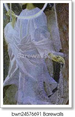 Angel with Censer and Candle by Mikhail Vrubel, Art Print
