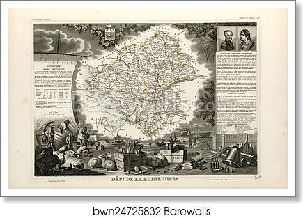 Dépt. de la Loire Inférieure (région de l'ouest) by Victor Jules Levasseur, Art Print