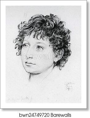 Study of the Head of a Model Called Agostino, for the Figure of Giotto in Cimabue's Madonna by Frederick Leighton, Art Print Study of the Head of a Model Called Agostino, for the Figure of Giotto in Cimabue's Madonna by Frederick Leighton, Art Print