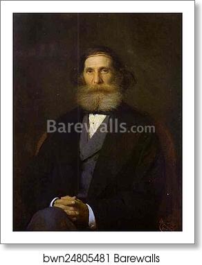 Portrait of the Artist Nikolay Bogoliubov by Ivan Kramskoy, Art Print Portrait of the Artist Nikolay Bogoliubov by Ivan Kramskoy, Art Print