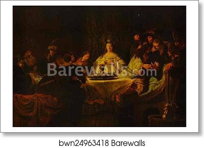 Samson Putting Forth His Riddles at the Wedding Feast by Rembrandt Harmenszoon Van Rijn, Art Print Samson Putting Forth His Riddles at the Wedding Feast by Rembrandt Harmenszoon Van Rijn, Art Print