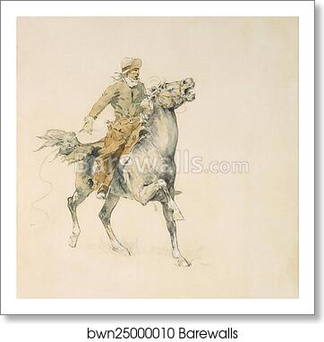 The Cowboy by Frederic Remington, Art Print