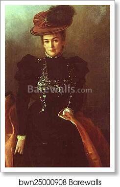Portrait of an Unknown Woman by Ivan Kramskoy, Art Print