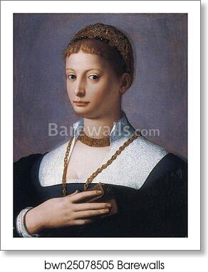 Portrait of a Young Woman by Agnolo Bronzino, Art Print