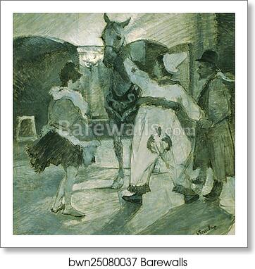 In the Wings at the Circus by Henri De Toulouse-Lautrec, Art Print