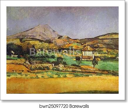 Plain by Mount Sainte-Victoire by Paul Cézanne, Art Print