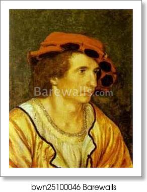 Portrait of a Young Man by Hans Holbein The Younger, Art Print Portrait of a Young Man by Hans Holbein The Younger, Art Print