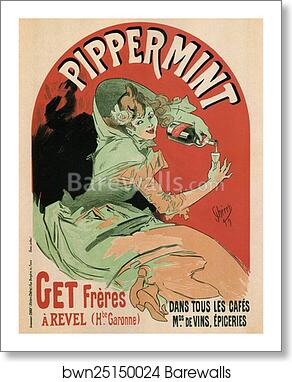 Pippermint by Jules Chéret, Art Print