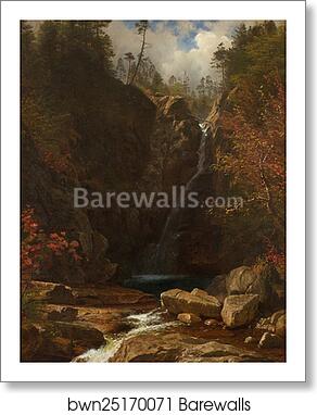 Glen Ellis Falls by Albert Bierstadt, Art Print