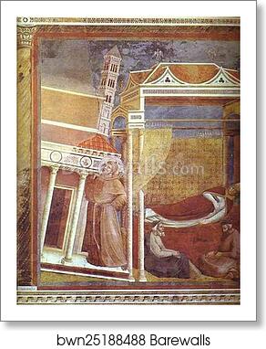 Dream of Innocent III by Giotto, Art Print