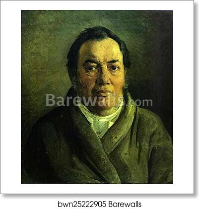 Portrait of Nikolay O. Gay, Artist's Father by Nikolay Gay, Art Print Portrait of Nikolay O. Gay, Artist's Father by Nikolay Gay, Art Print