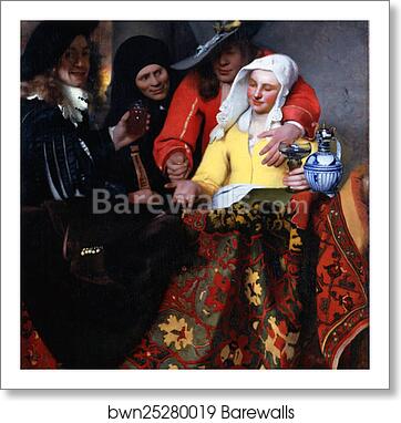 The Procuress by Johannes Vermeer, Art Print