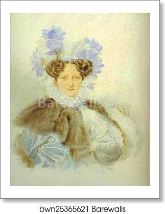 Portrait of C. I. Zagriazhskaya by Alexander Brulloff, Art Print Portrait of C. I. Zagriazhskaya by Alexander Brulloff, Art Print