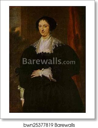 Portrait of a Lady Dressed in Black, Before a Red Curtain by Sir Anthony Van Dyck, Art Print Portrait of a Lady Dressed in Black, Before a Red Curtain by Sir Anthony Van Dyck, Art Print