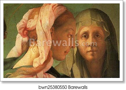 The Visitation. Detail by Jacopo Carrucci, Known As Pontormo, Art Print The Visitation. Detail by Jacopo Carrucci, Known As Pontormo, Art Print