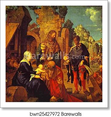 The Adoration of the Magi by Albrecht Dürer, Art Print