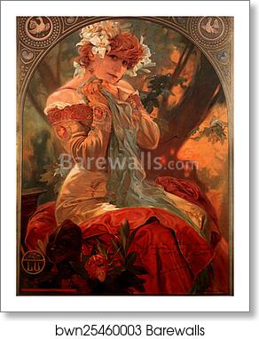 Lefevre-Utile by Alphonse Mucha, Art Print