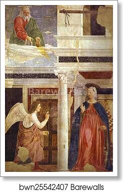 Legend of the True Cross: Annunciation by Piero Della Francesca, Art Print Legend of the True Cross: Annunciation by Piero Della Francesca, Art Print