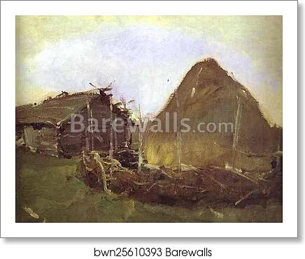 Haystack by Valentin Serov, Art Print