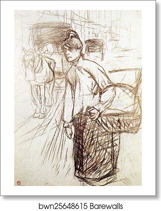 Study for the Laundress by Henri De Toulouse-Lautrec, Art Print Study for the Laundress by Henri De Toulouse-Lautrec, Art Print