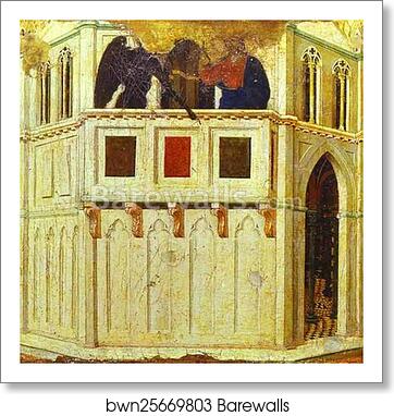 Maestà (back, predella) Temptation on a Pinnacle of the Temple by Duccio Di Buoninsegna, Art Print Maestà (back, predella) Temptation on a Pinnacle of the Temple by Duccio Di Buoninsegna, Art Print