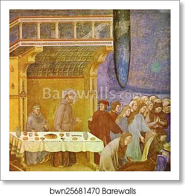 The Death of Knight of Celano by Giotto, Art Print