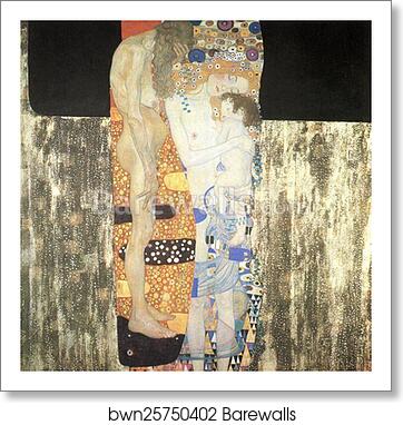 The Three Ages of Woman by Gustav Klimt, Art Print