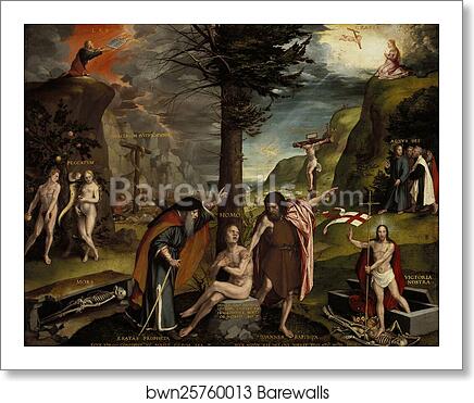 An Allegory of the Old and New Testaments by Hans Holbein The Younger, Art Print