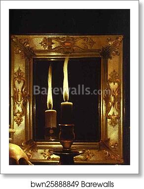 Repenting Magdalene. Detail by Georges De La Tour, Art Print