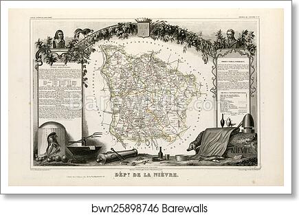 Dépt. de la Nièvre (région du Centre) by Victor Jules Levasseur, Art Print