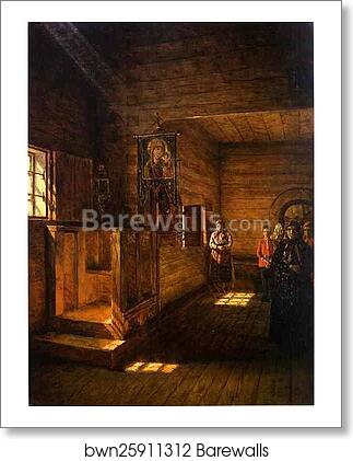 Interior of the Church of St. John the Evangelist on the Ishna near Rostov Yaroslavsky by Vasily Vereshchagin, Art Print Interior of the Church of St. John the Evangelist on the Ishna near Rostov Yaroslavsky by Vasily Vereshchagin, Art Print