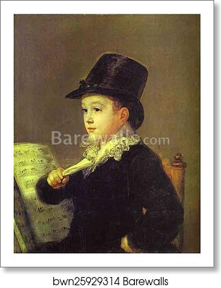 Portrait of Mariano Goya, the Artist's Grandson by Francisco De Goya Y Lucientes, Art Print Portrait of Mariano Goya, the Artist's Grandson by Francisco De Goya Y Lucientes, Art Print
