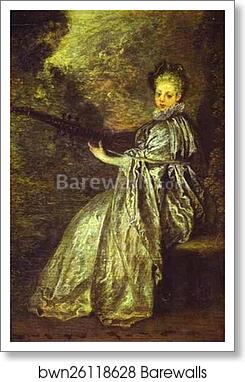 La Finette (The Delicate Musician) by Jean-Antoine Watteau, Art Print La Finette (The Delicate Musician) by Jean-Antoine Watteau, Art Print