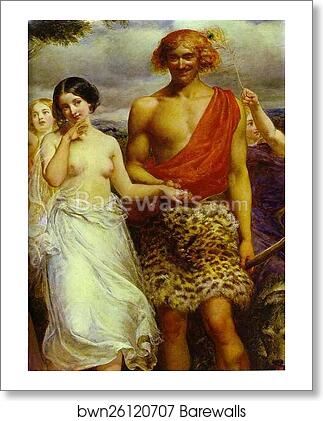 Cymon and Iphigenia. Detail by Sir John Everett Millais, Art Print Cymon and Iphigenia. Detail by Sir John Everett Millais, Art Print