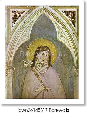 St. Claire. Detail by Giotto, Art Print