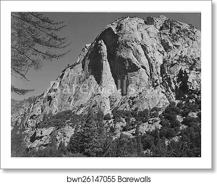 North Dome, Kings River Canyon, Kings River Canyon (Proposed as a national park), California, 1936.  Photographs of National Parks and Monuments, compiled 1941 - 1942, documenting the period ca. 1933 - 1942 by Ansel Adams (1902-1984), Art Print